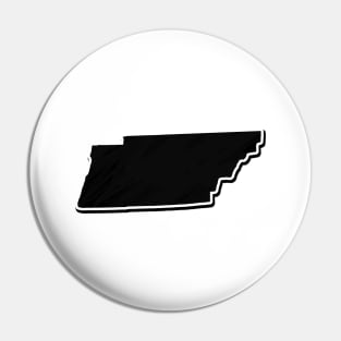 Black Tennessee Outline Pin