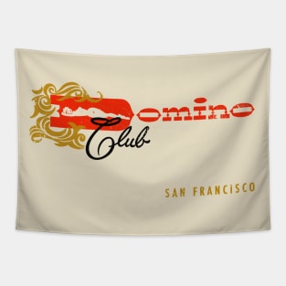 Retro Vintage Domino Club San Francisco California Tapestry