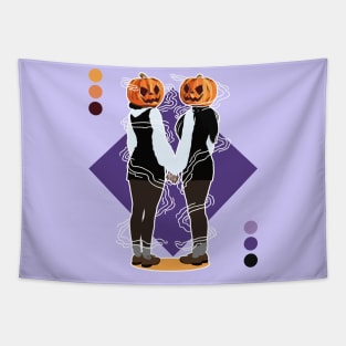 Pumpkin Heads Tapestry