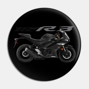 Yamaha R3 19 black, sl Pin