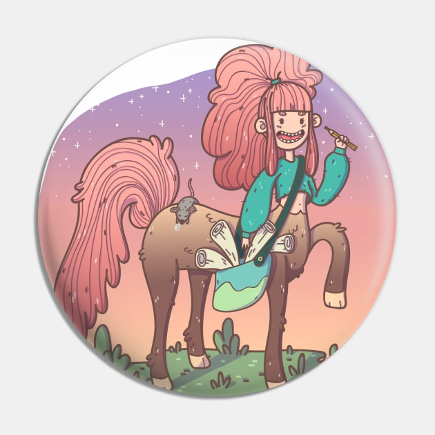 Artist Centaur Pin by Meeko_Art