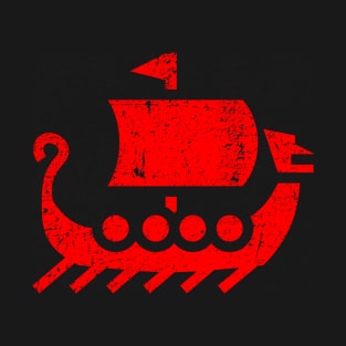 Viking Dragon Boat distressed T-Shirt