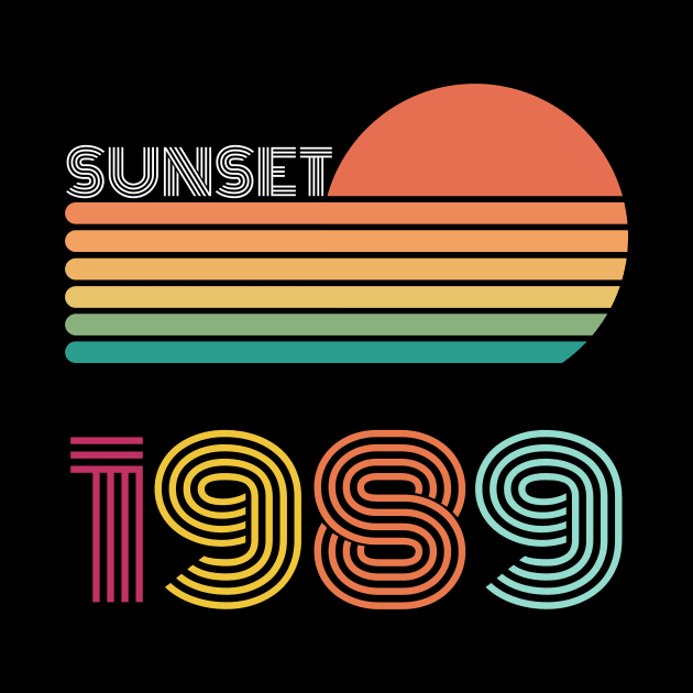 Sunset Retro Vintage 1989 by Happysphinx