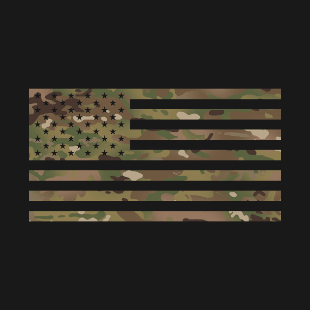 Camouflage Flag by Jared S Davies