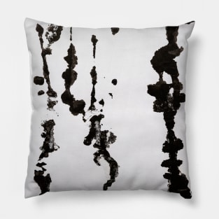 Black Ink Splatter - Alternative II Pillow
