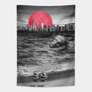 Surreal Sunset Tapestry