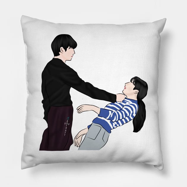 Moon In The Day Korean Drama Pillow by ArtRaft Pro