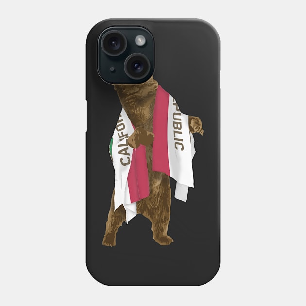 California Bear Dark Phone Case by nathancowle