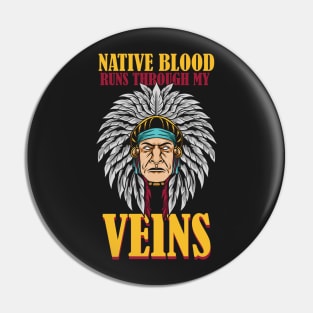 NATIVE AMERICAN: Native Blood Pin