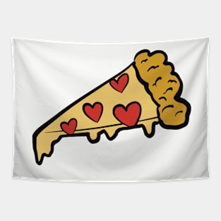 Pepperoni Heart Pizza Tapestry