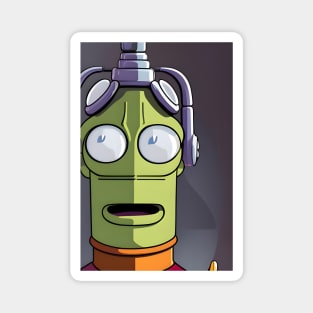 Green robot Magnet