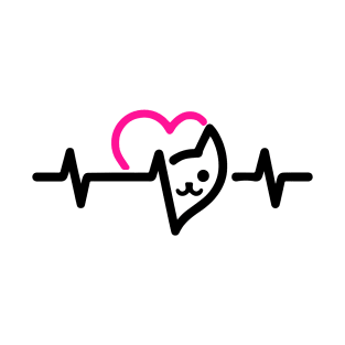 Heartbeat Meow, Light T-Shirt