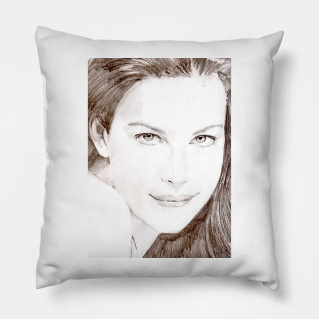 Brunette Pillow by Grant Hudson