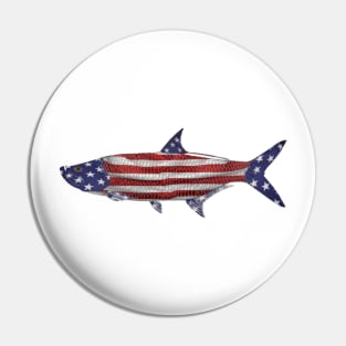 Tarpon American flag  USA Pin