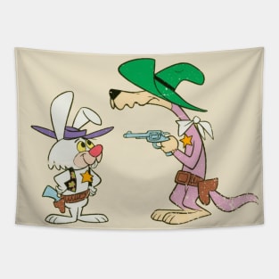 Distressed Ricochet Rabbit and Droop-a-Long Tapestry