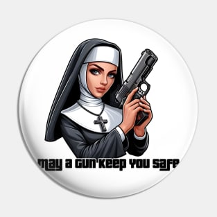 Gun Bless You Pin