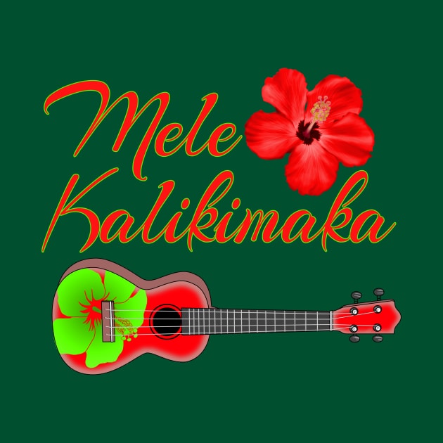 Mele Kalikimaka Ukulele by macdonaldcreativestudios