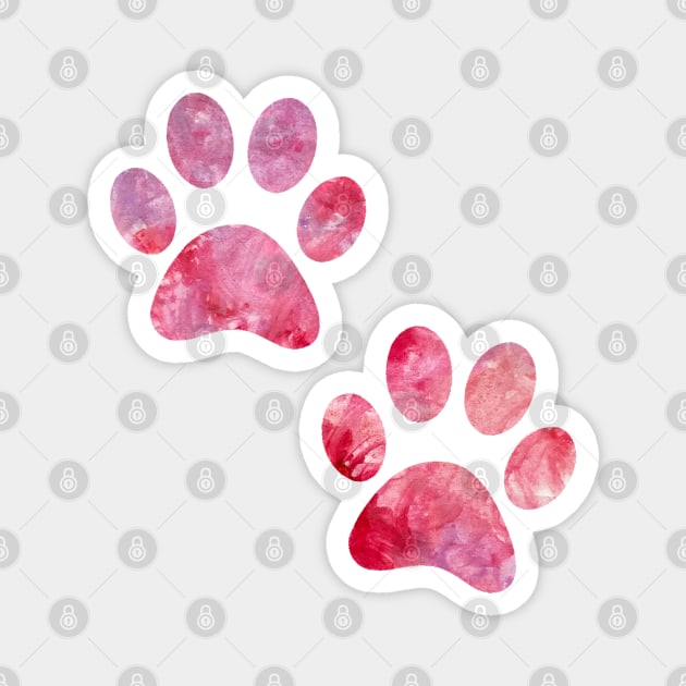 watercolor dog paw pink, watercolor puppy paw watercolour puppy paws Watercolor Dogs Paw
