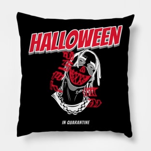 Halloween in Quarantine Funny Mask Pillow