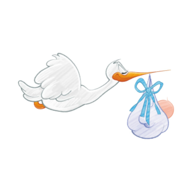 limited edition exclusive stork carrying baby boy stork carrying