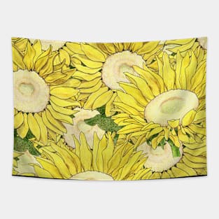 Kansas in Flowers Tapestry