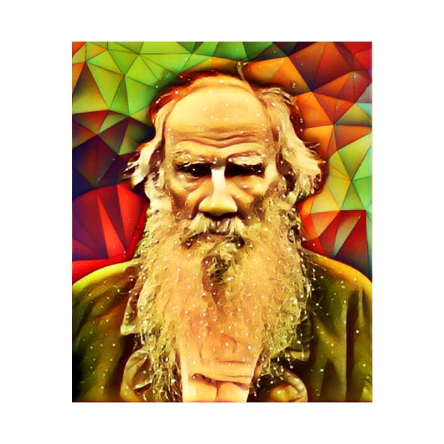 Leo Tolstoy Snow Portrait | Leo Tolstoy Artwork 9 by JustLit