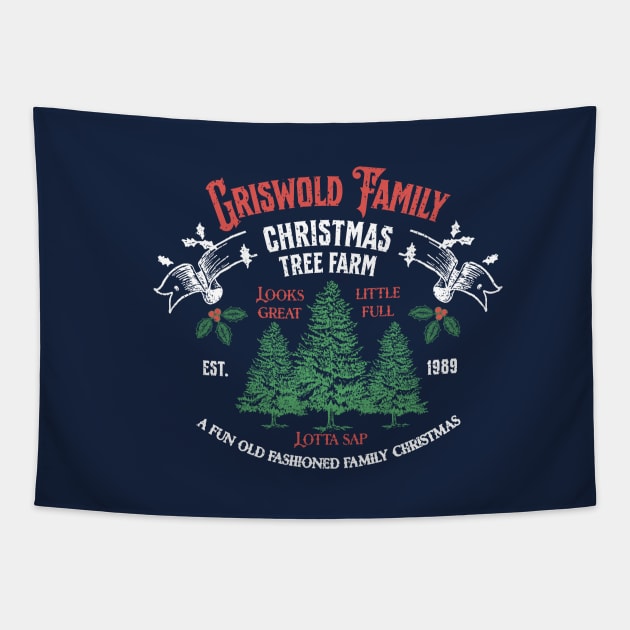 Griswold Family Christmas Tree Farm - Est. 1989 Tapestry by BodinStreet