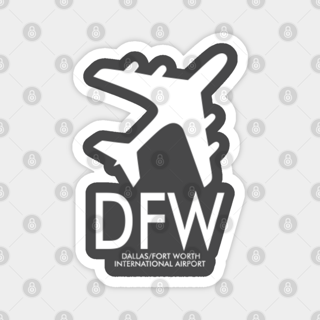 DALLAS FORT WORTH AIRPORT DFW Airport Code Baggage Tag TShirt Hoodie
