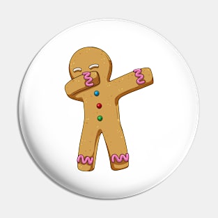 Gingerbread man Christmas Hip Hop Dance Dab Pin