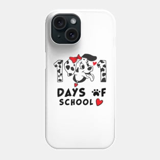 100 Days Of School Dalmatian Dog Boy Kid 100th Day Of School Phone Case