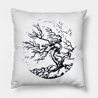 Old and Ancient Tree Pillow