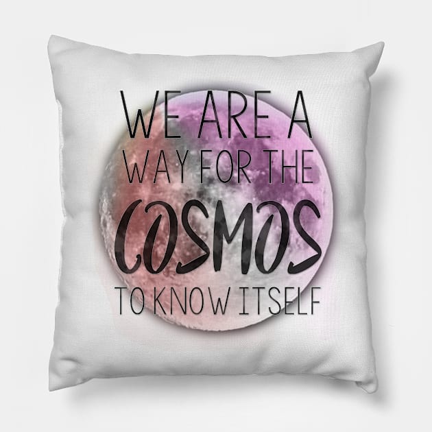 Knowing Cosmos Pillow by charlescheshire