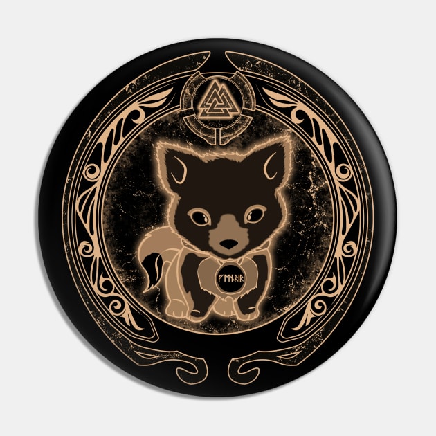 Cute Fenris Pin by NicGrayTees