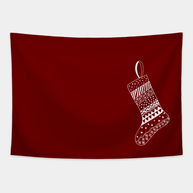 Christmas stocking Tapestry by Emotions Capsule