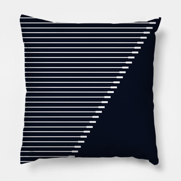 Minimal Progressive Line art Pillow by Mitalie