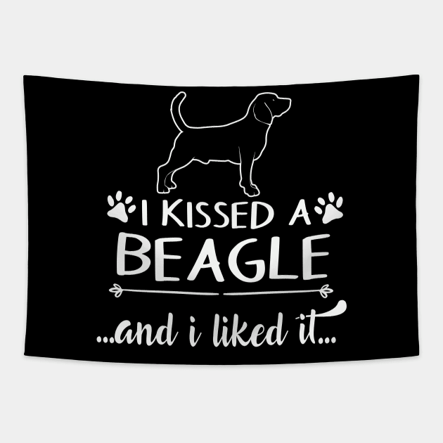 I Kissed A Beagle Tapestry by LiFilimon