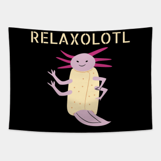 Funny Relaxolotl - Walking Fish Tapestry