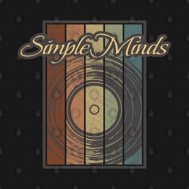 Simple Minds Viynil Silhouette by North Tight Rope