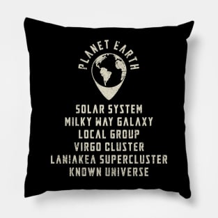 Planet Earth Full Address Pillow