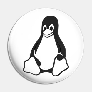 Tux 3D - Black Pin