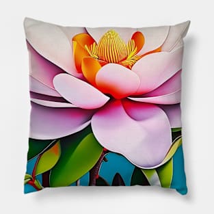 Rainbow Magnolia 2 Pillow