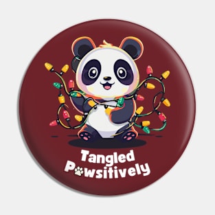 Cute TANGLED PAWSITIVELY panda Pin