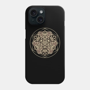 Sacred Geometry psychedelic mandala Phone Case