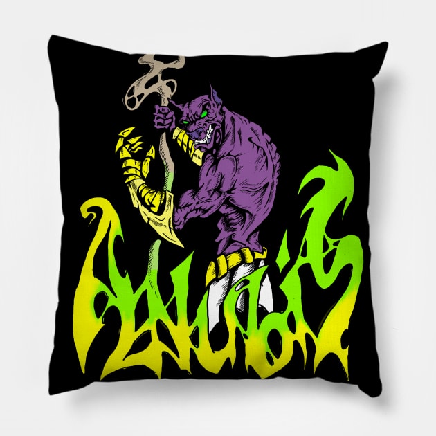 Anubis Pillow by GrafDeGoose