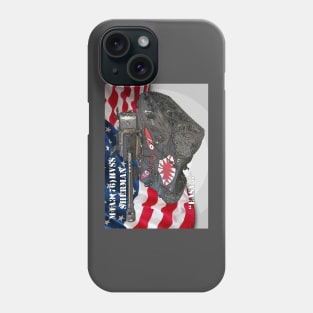 M4A3E8 Sherman Tank w/American flag Phone Case