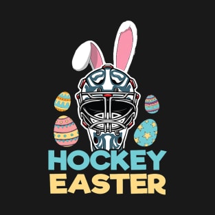 Hockey Easter Funny Hockey Player Happy Easter Rabbit Lover T-Shirt