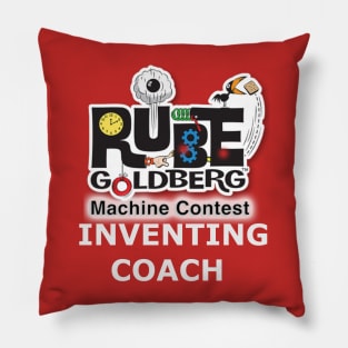 RGMC-Inventing Coach - white letters Pillow