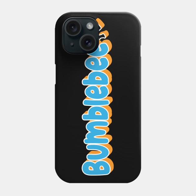 Bumblebee With Sting Blue Graphic Word Phone Case by K0tK0tu