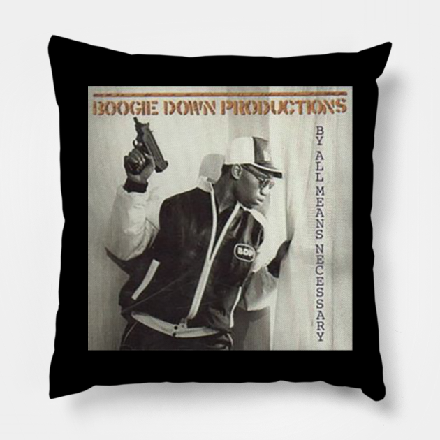 Boogie Down Productions By All Means Necessary Bdp Pillow Teepublic