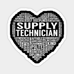 Supply Technician Heart Magnet